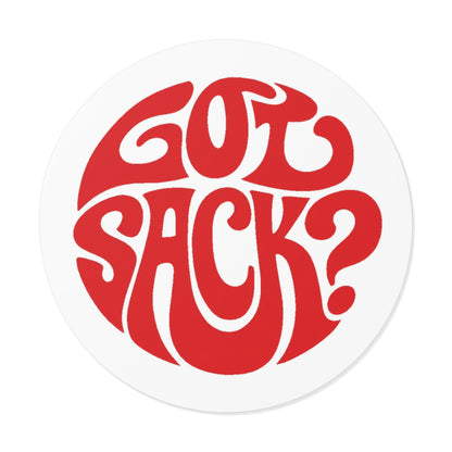 Got Sack? Red Vinyl Sticker