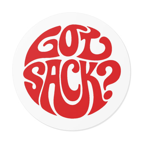 Got Sack? Red Vinyl Sticker